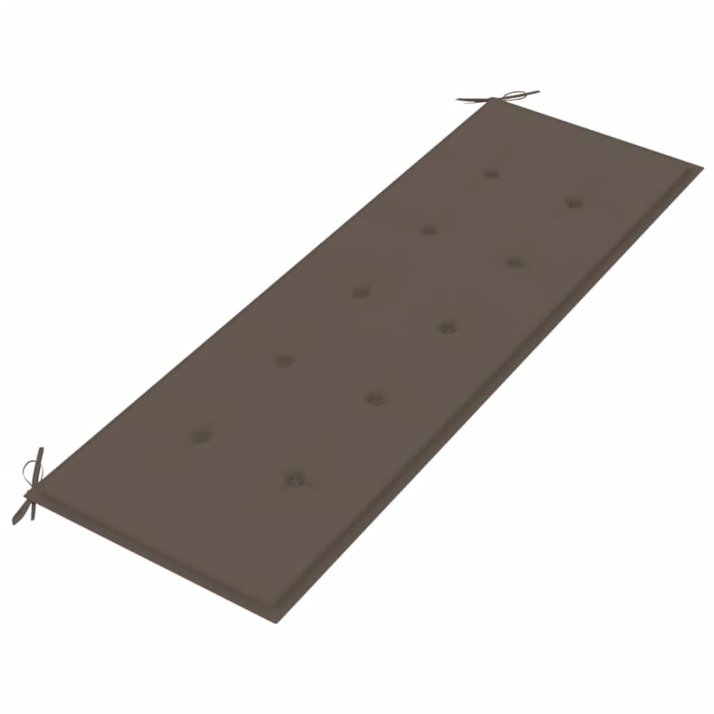 Gartenbank-Auflage Taupe 150x50x3 cm