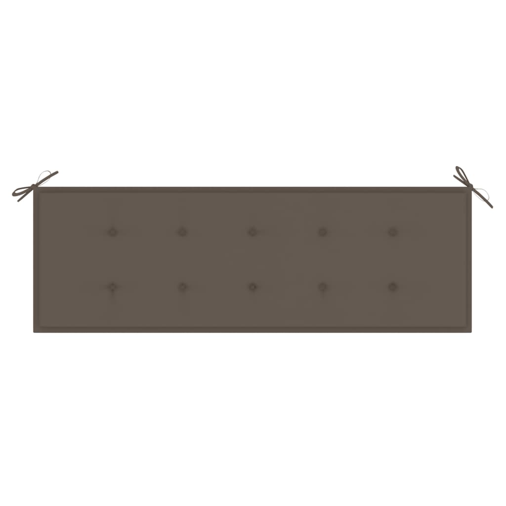 Gartenbank-Auflage Taupe 150x50x3 cm