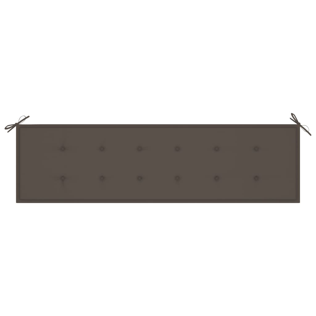Gartenbank-Auflage Taupe 180x50x3 cm