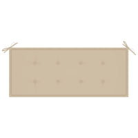 Thumbnail for Gartenbank-Auflage Beige 120x50x3 cm