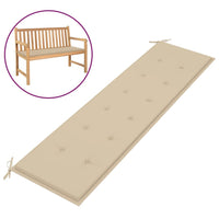 Thumbnail for Gartenbank-Auflage Beige 180x50x3 cm