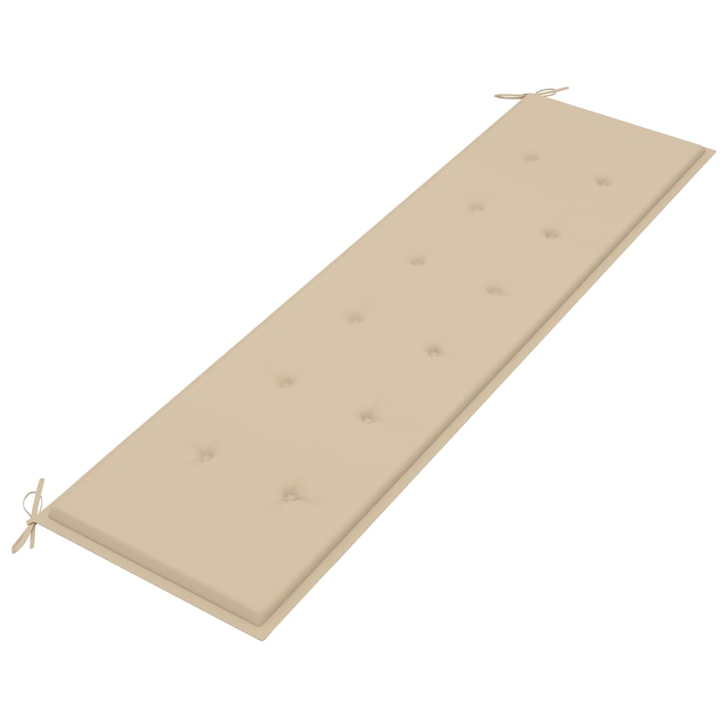 Gartenbank-Auflage Beige 180x50x3 cm