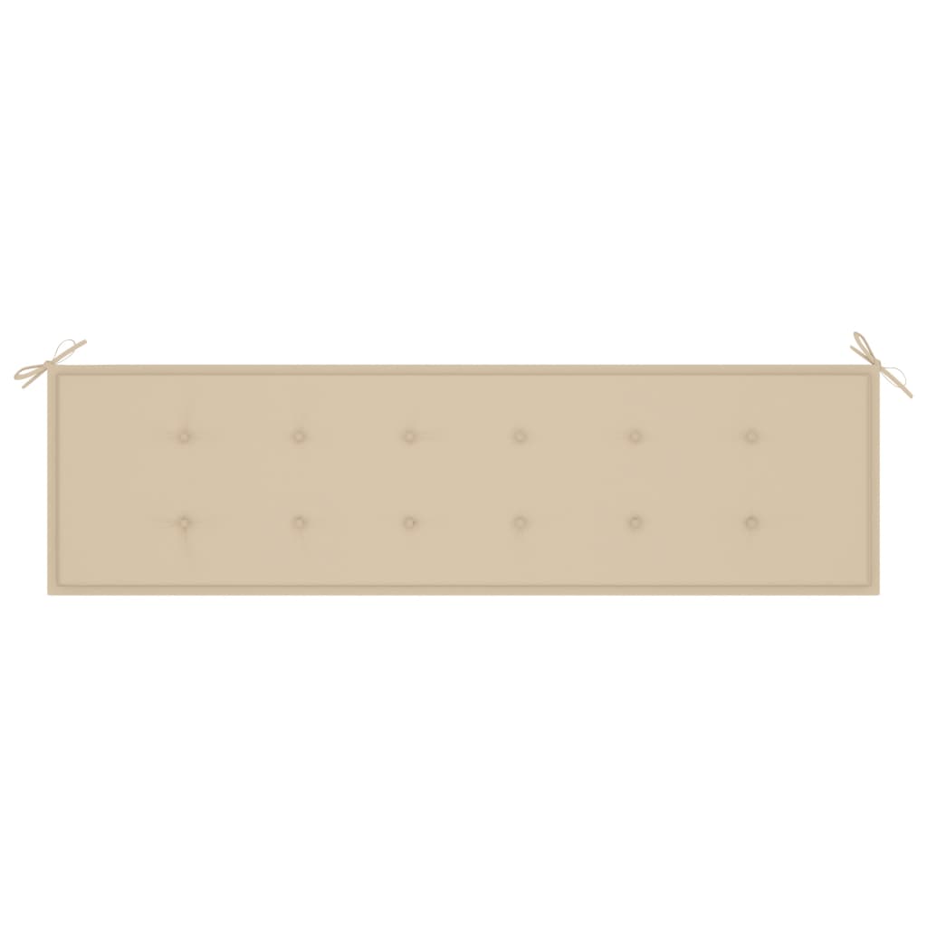 Gartenbank-Auflage Beige 180x50x3 cm