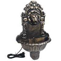 Thumbnail for Wandbrunnen Löwenkopf Design Bronze