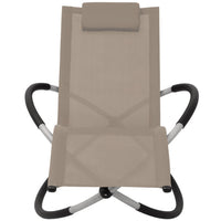 Thumbnail for Sonnenliege Geometrisch Outdoor Stahl Taupe