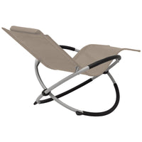 Thumbnail for Sonnenliege Geometrisch Outdoor Stahl Taupe