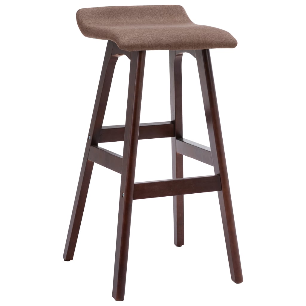 Barhocker 2 Stk. Taupe Stoff
