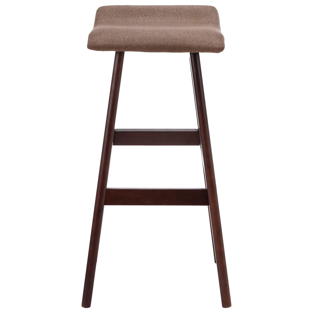 Barhocker 2 Stk. Taupe Stoff