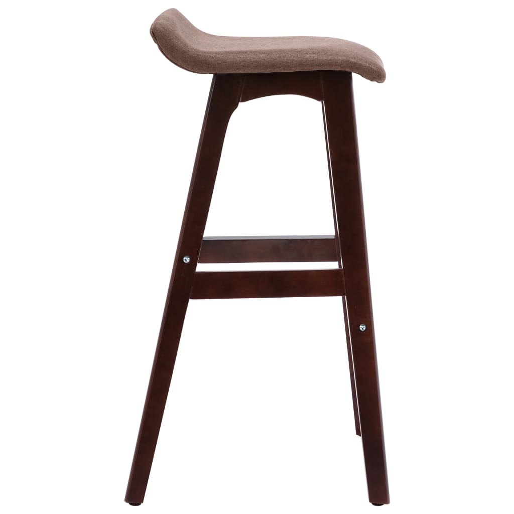 Barhocker 2 Stk. Taupe Stoff