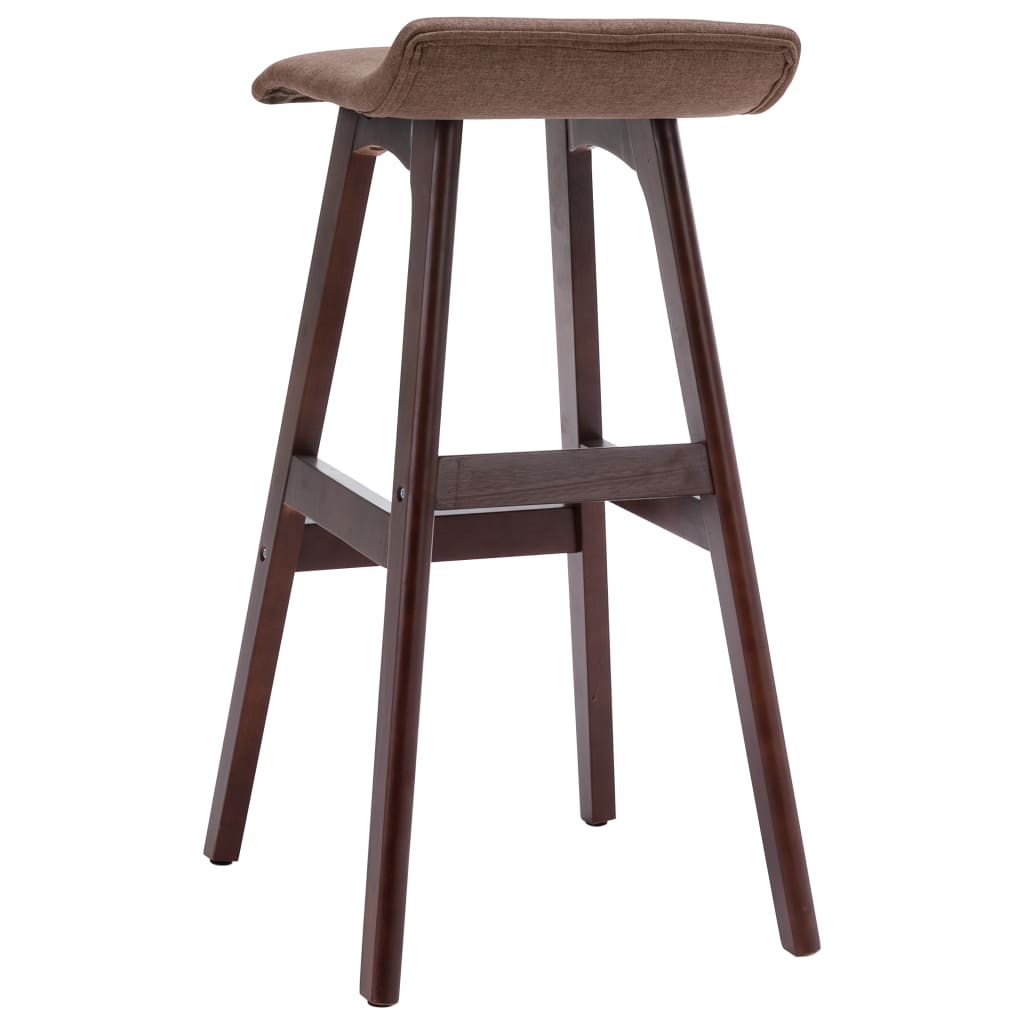 Barhocker 2 Stk. Taupe Stoff
