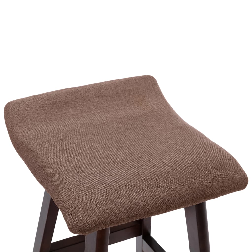 Barhocker 2 Stk. Taupe Stoff