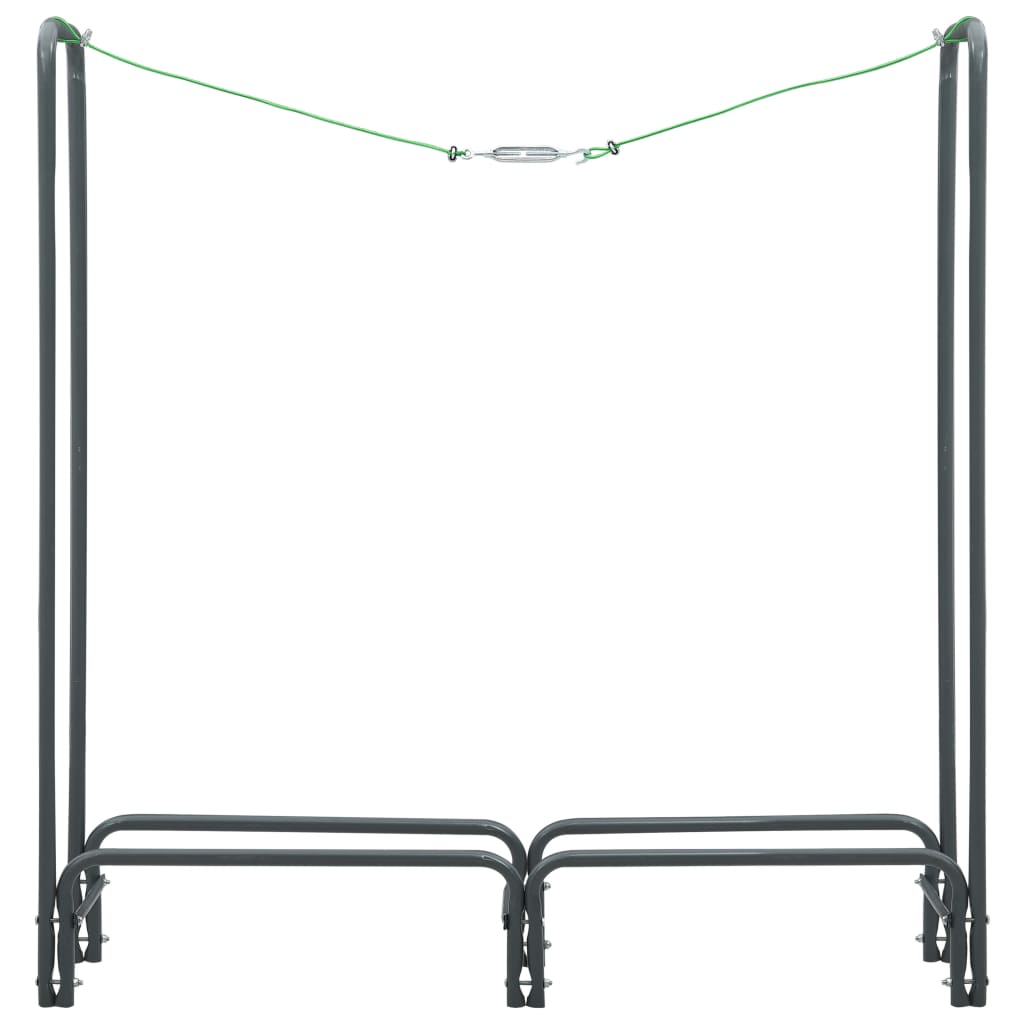 Brennholzregal Anthrazit 120×35×120 cm Stahl