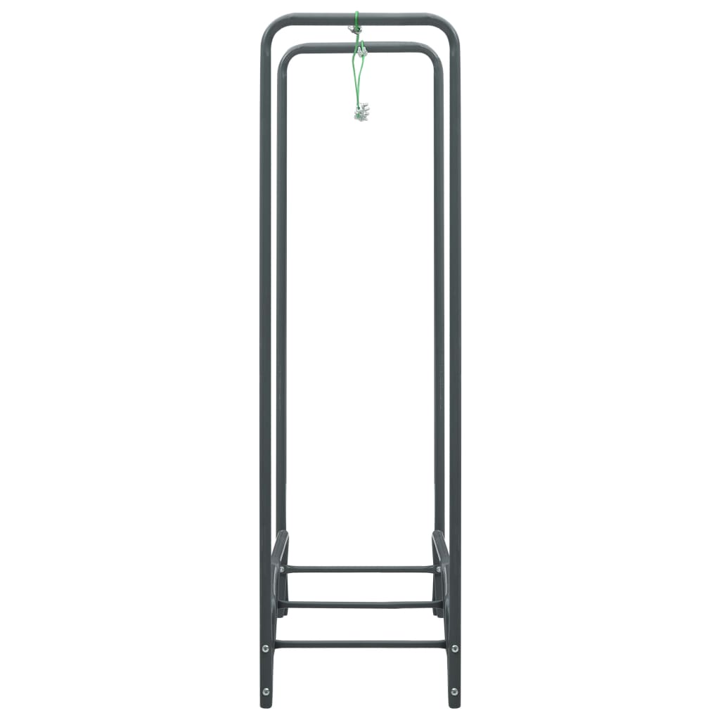 Brennholzregal Anthrazit 120×35×120 cm Stahl