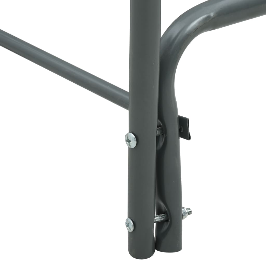 Brennholzregal Anthrazit 120×35×120 cm Stahl