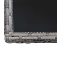 Thumbnail for Gartentisch Anthrazit 80 x 80 x 74 cm Poly Rattan