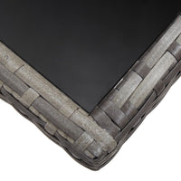 Thumbnail for Gartentisch Grau 170 x 80 x 74 cm Poly Rattan