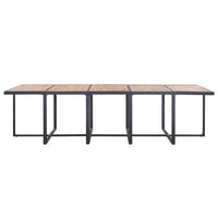 Thumbnail for 15-tlg. Garten-Essgruppe mit Auflagen Poly Rattan Schwarz