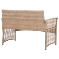 Thumbnail for 4-tlg. Garten-Lounge-Set mit Auflage Poly Rattan Beige
