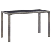 Thumbnail for Gartentisch Anthrazit 123 x 60 x 74 cm Poly Rattan