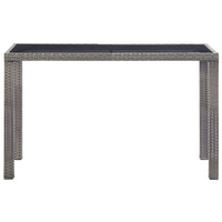 Thumbnail for Gartentisch Anthrazit 123 x 60 x 74 cm Poly Rattan