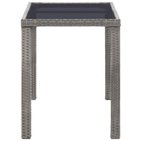 Thumbnail for Gartentisch Anthrazit 123 x 60 x 74 cm Poly Rattan