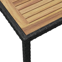 Thumbnail for Gartentisch Schwarz und Braun 123x60x74 cm Akazie Massivholz