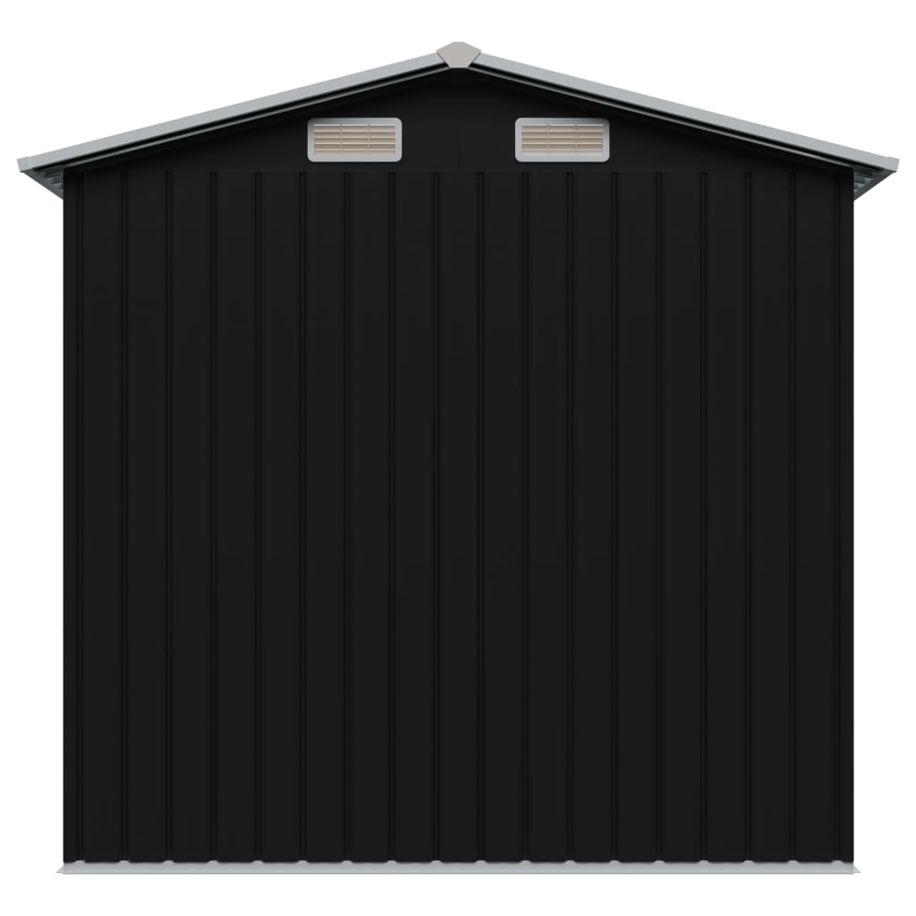 Gartenschuppen Anthrazit Stahl 204 x 132 x 186 cm
