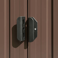 Thumbnail for Gerätehaus Braun 257x779x181 cm Verzinkter Stahl