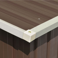 Thumbnail for Gerätehaus Braun 257x779x181 cm Verzinkter Stahl