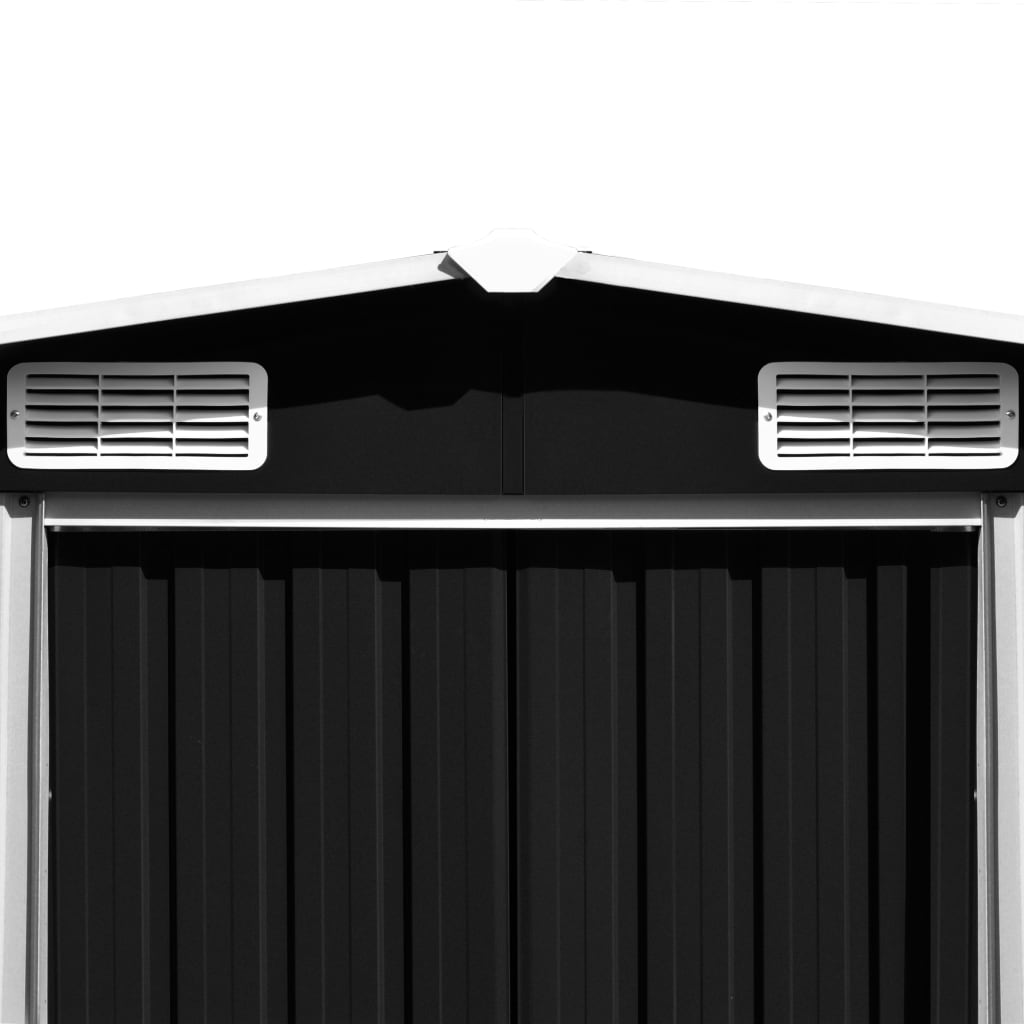 Gerätehaus Anthrazit 257x990x181 cm Verzinkter Stahl