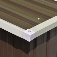 Thumbnail for Gerätehaus Braun 257x990x181 cm Verzinkter Stahl