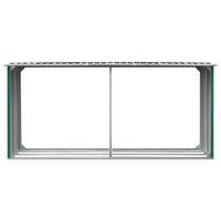 Thumbnail for Brennholzlager Verzinkter Stahl 330 x 92 x 153 cm Grün