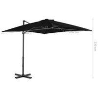 Thumbnail for Ampelschirm mit Aluminium-Mast Schwarz 250x250 cm