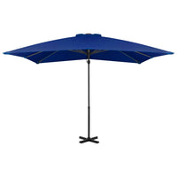 Thumbnail for Ampelschirm mit Aluminium-Mast Azurblau 250x250 cm
