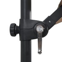 Thumbnail for Ampelschirm mit LED-Leuchten und Stahlmast 250 x 250 cm Taupe