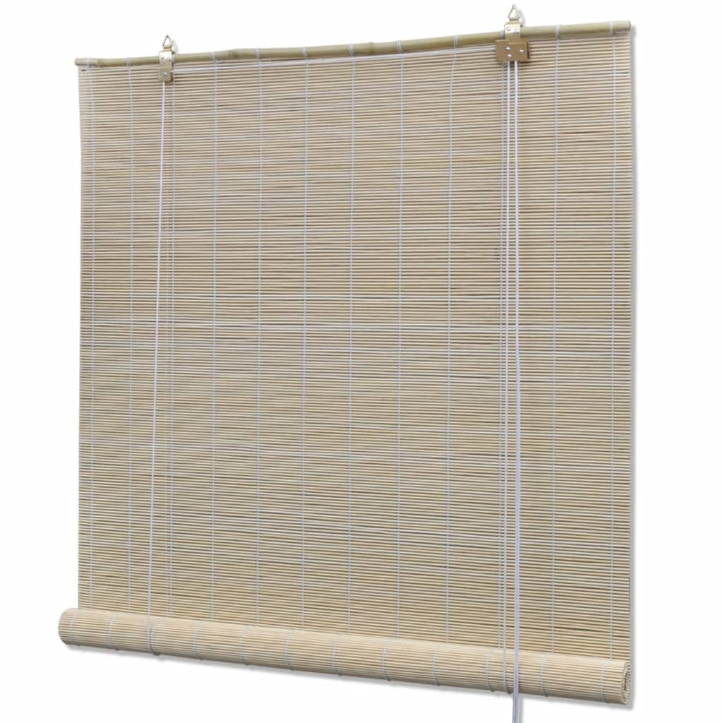 Rollos 2 Stk. Natürlicher Bambus 120 x 160 cm