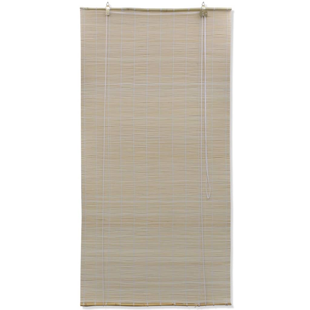 Rollos 2 Stk. Natürlicher Bambus 120 x 160 cm
