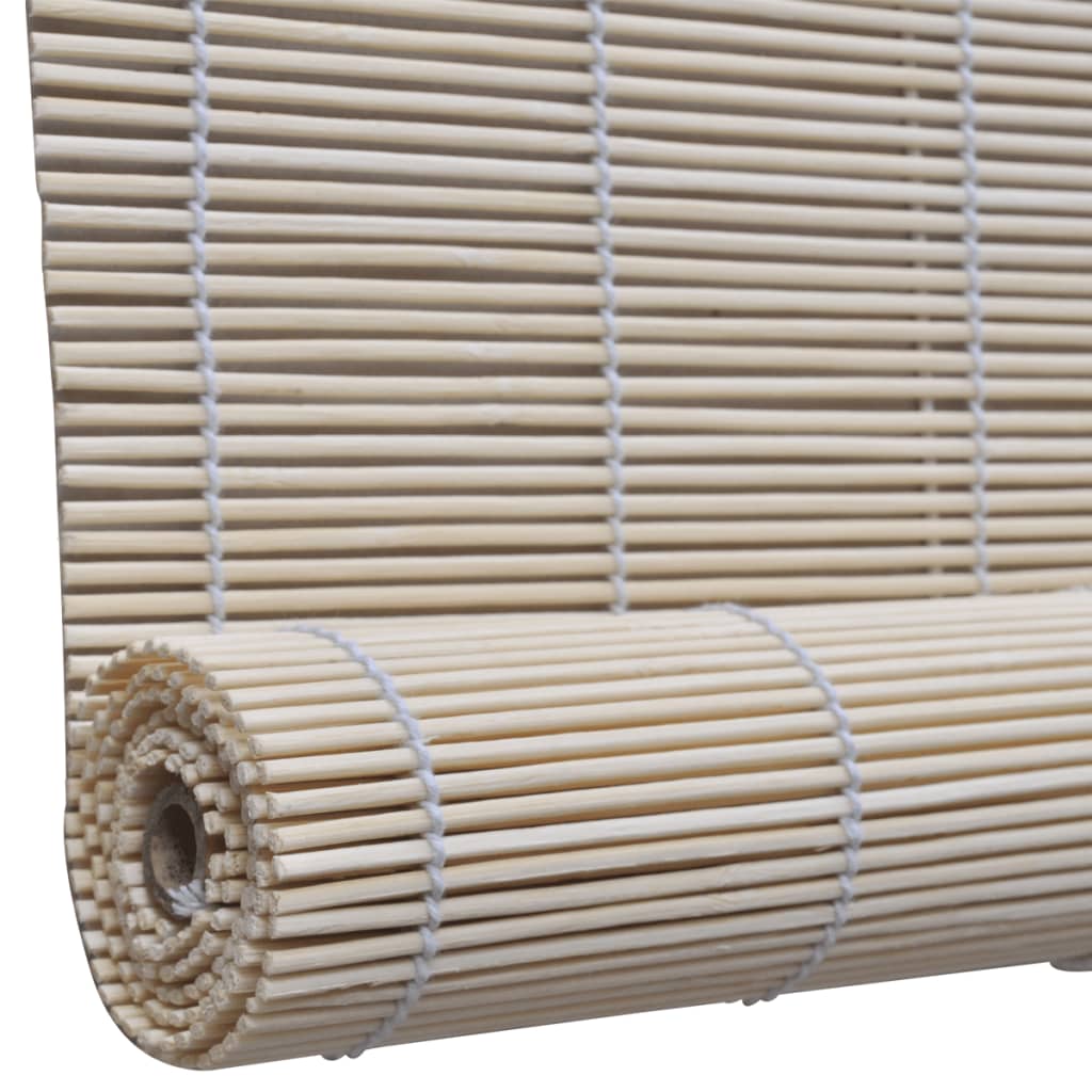 Rollos 2 Stk. Natürlicher Bambus 120 x 160 cm