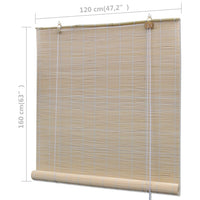 Thumbnail for Rollos 2 Stk. Natürlicher Bambus 120 x 160 cm