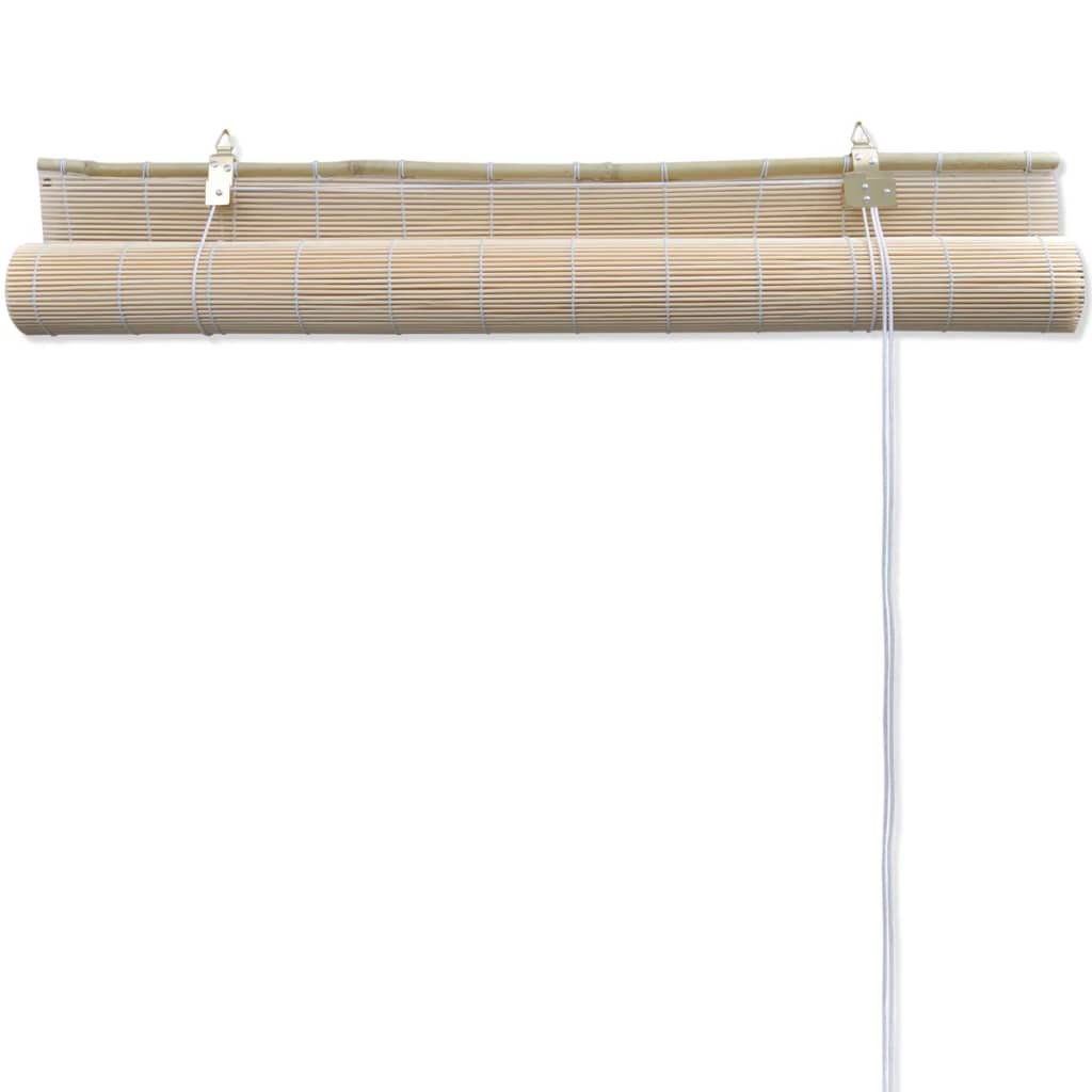 Rollos 4 Stk. Natürlicher Bambus 120 x 160 cm