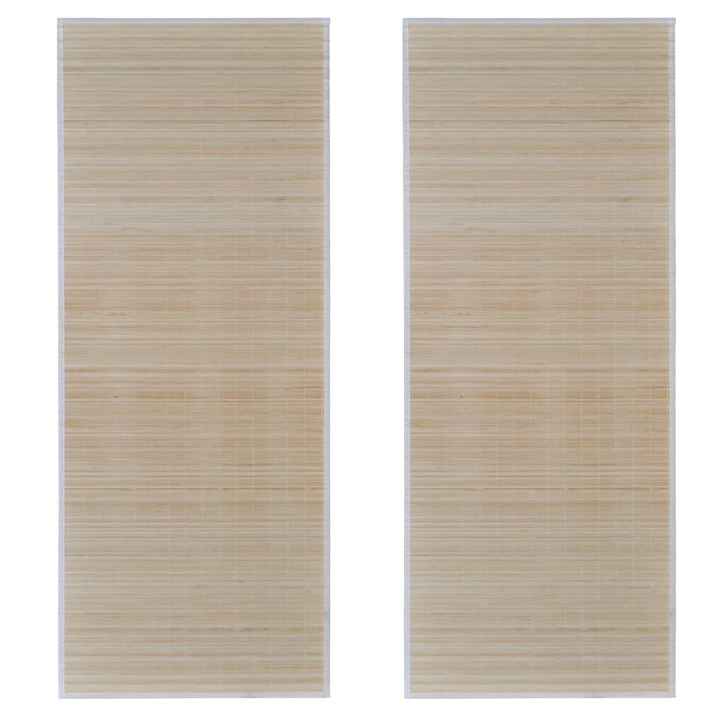 Läufer 2 Stk. Bambus Rechteckig 120×180 cm