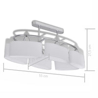 Thumbnail for Deckenlampe mit ellipsenförmigen Glasschirmen 2 Stk. E14