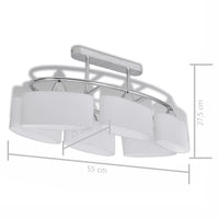 Thumbnail for Deckenlampe mit ellipsenförmigen Glasschirmen 4 Stk. E14