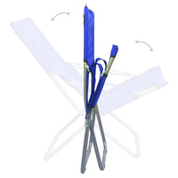 Thumbnail for Klappbare Strandstühle 2 Stk. Stoff Blau