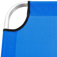Thumbnail for Extra Hohe Klappbare Senioren-Sonnenliege Blau Aluminium