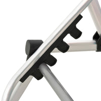 Thumbnail for Extra Hohe Klappbare Senioren-Sonnenliege Braun Aluminium