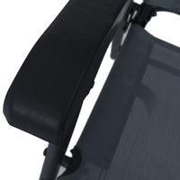 Thumbnail for Klappbare Gartenstühle 2 Stk. Textilene Grau