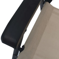 Thumbnail for Klappbare Gartenstühle 2 Stk. Textilene Cremeweiß