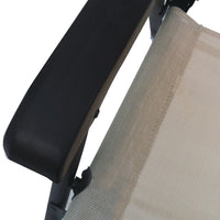 Thumbnail for Klappbare Gartenstühle 2 Stk. Textilene Taupe