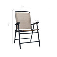 Thumbnail for Klappbare Gartenstühle 2 Stk. Textilene Taupe